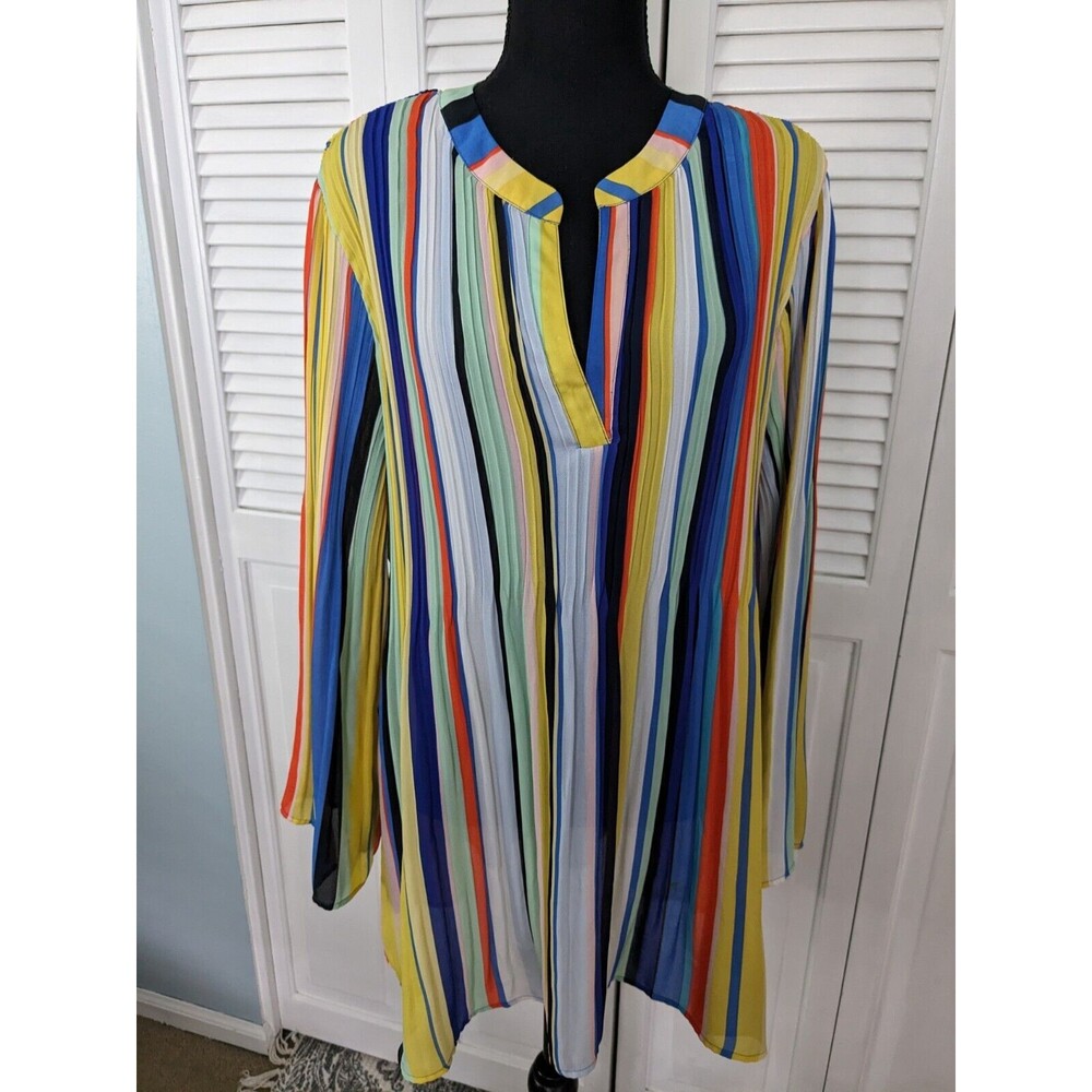 Melissa Paige Colorful Striped Tunic